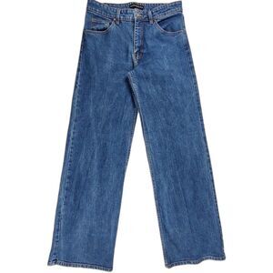 Pool House New York Tokyo Dad Jeans In Indigo Blue Size 30x34 Baggy